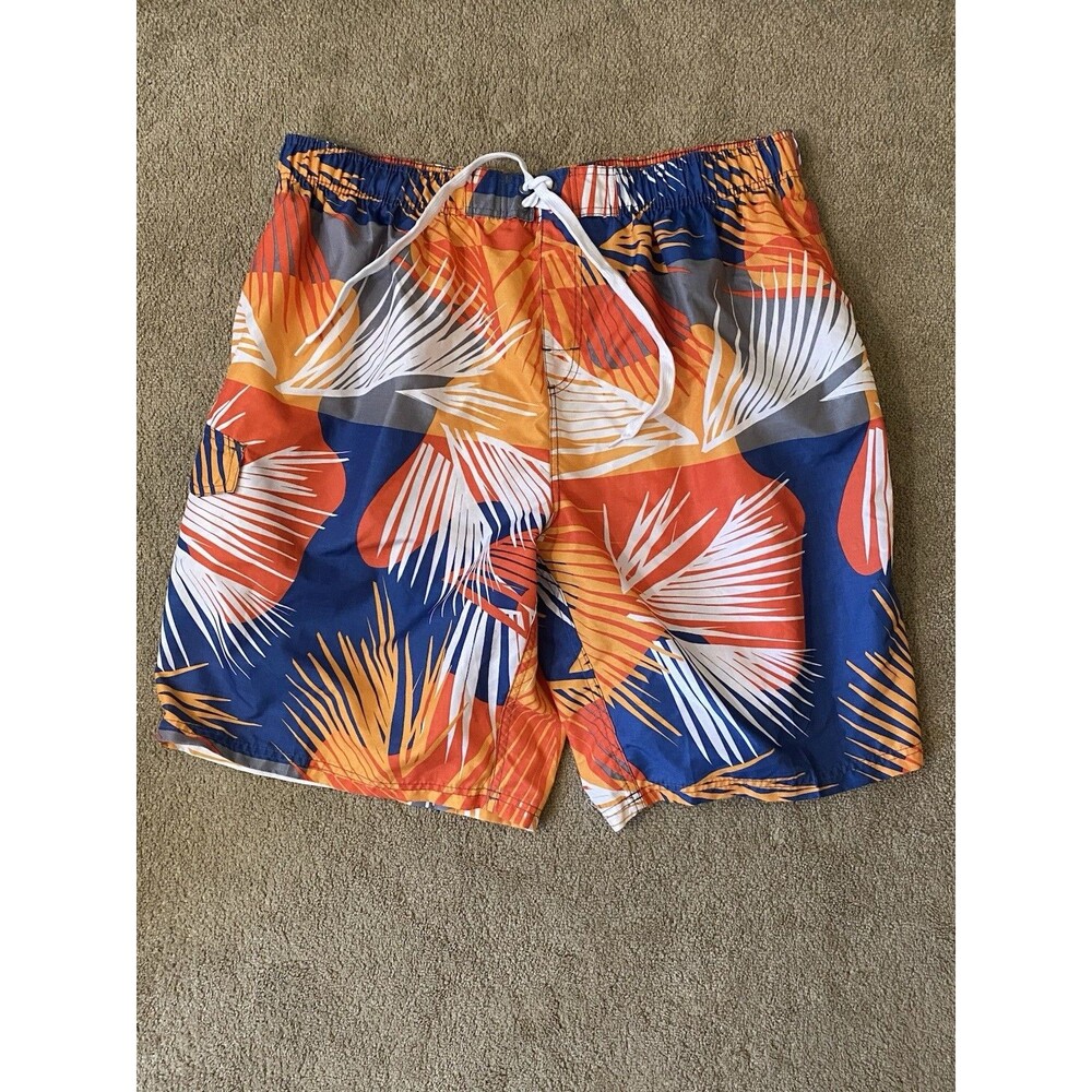 Kanu Surf Men’s  Swim Shorts Vibrant Beach Colors Size 3X